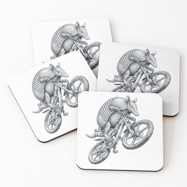 Item preview, Vintage Armadillo Riding Bicycle Cycling Bike Animal Lover designed and sold by TerryConnells.