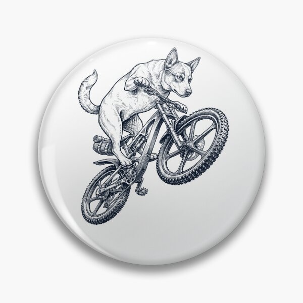 Artikelvorschau, Vintage Australian Cattle Dog fährt Fahrrad Radfahren Hundeliebhaber entworfen und verkauft von TerryConnells.