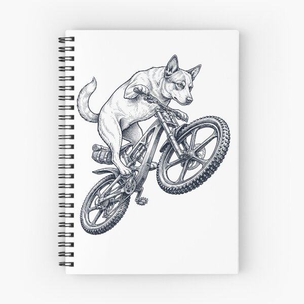 Artikelvorschau, Vintage Australian Cattle Dog fährt Fahrrad Radfahren Hundeliebhaber entworfen und verkauft von TerryConnells.