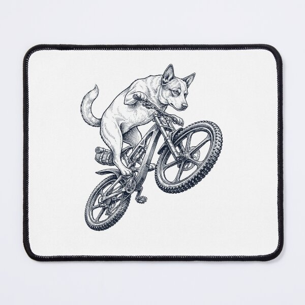 Item preview, Vintage Australian Cattle Dog Riding Bicycle Cycling Bike Dog Lover designed and sold by TerryConnells.