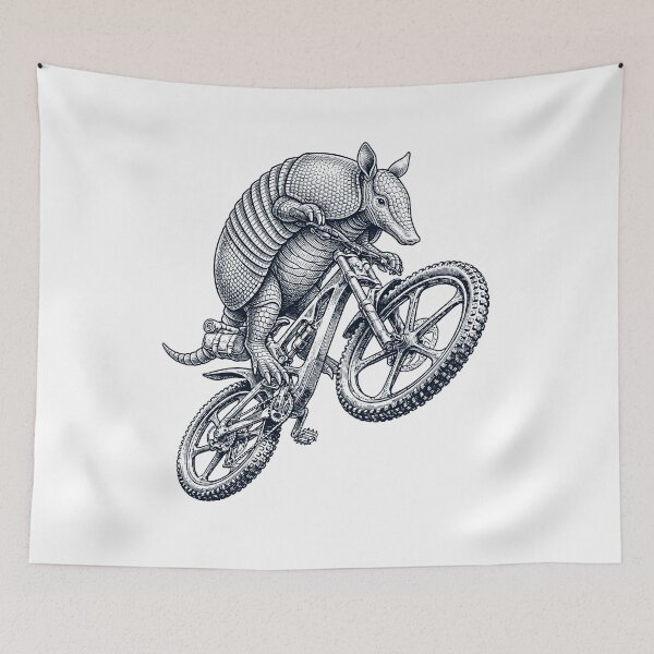 Item preview, Vintage Armadillo Riding Bicycle Cycling Bike Animal Lover designed and sold by TerryConnells.