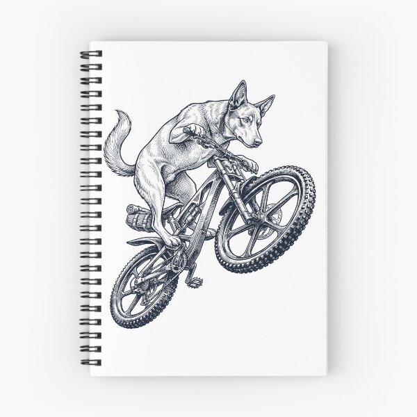 Item preview, Vintage Australian Kelpie Riding Bicycle Cycling Bike Dog Lover designed and sold by TerryConnells.