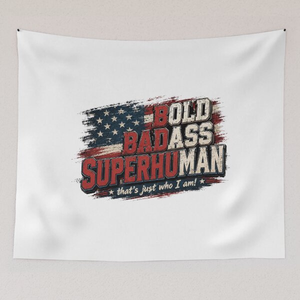 Item preview, Bold Badass Superhuman Quote designed and sold by SaryaSmyth19.
