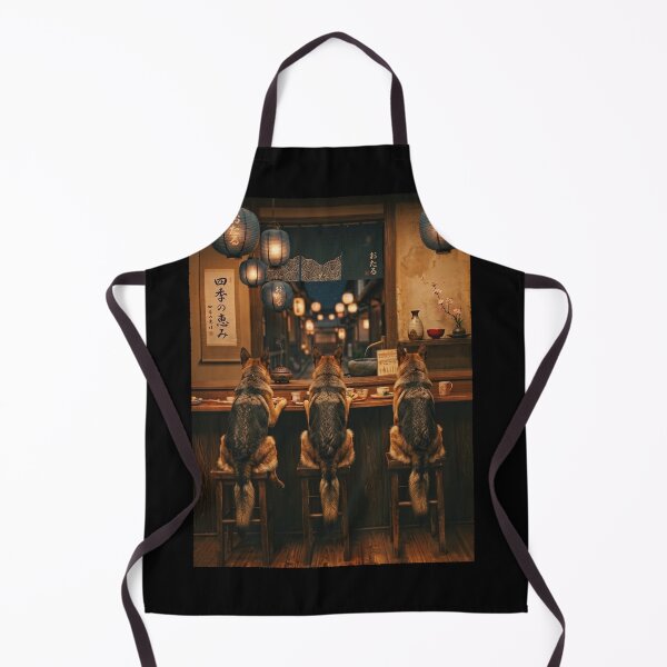 Item preview, Japanese German Shepherd Art Foodie Dog Owner designed and sold by DoodleTortle.