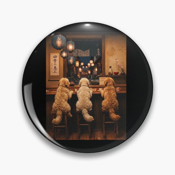 Item preview, Japanese Goldendoodle Art Foodie Dog Owner designed and sold by DoodleTortle.
