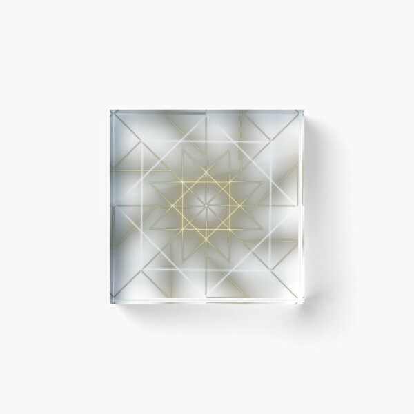 Item preview, ​Geometric Gold and White Starburst designed and sold by SahmatArt.
