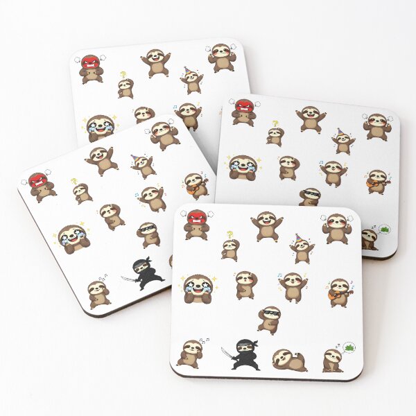 Item preview, Cute Sloth Character Sticker Pack Emojis designed and sold by RamyGallery.