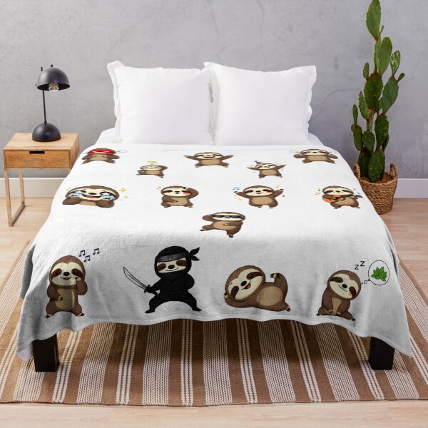 Item preview, Cute Sloth Character Sticker Pack Emojis designed and sold by RamyGallery.