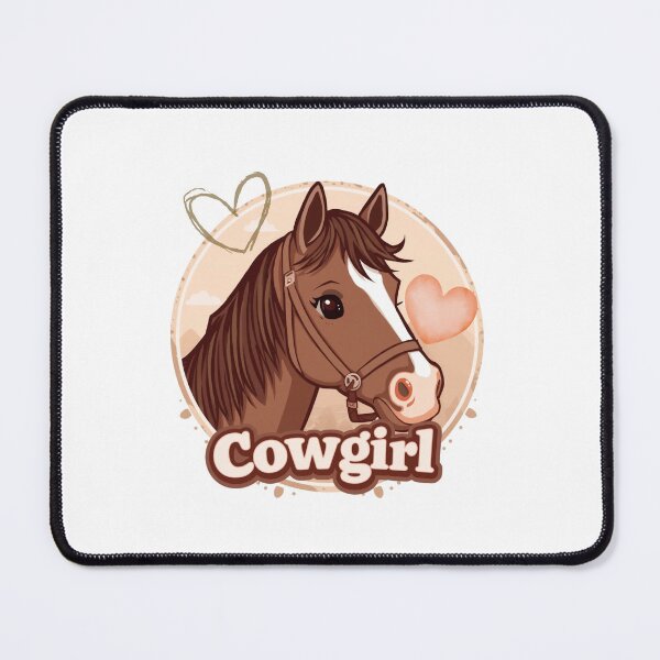 Artikelvorschau, Cute Cowgirl Horse Design entworfen und verkauft von trelykreativ.