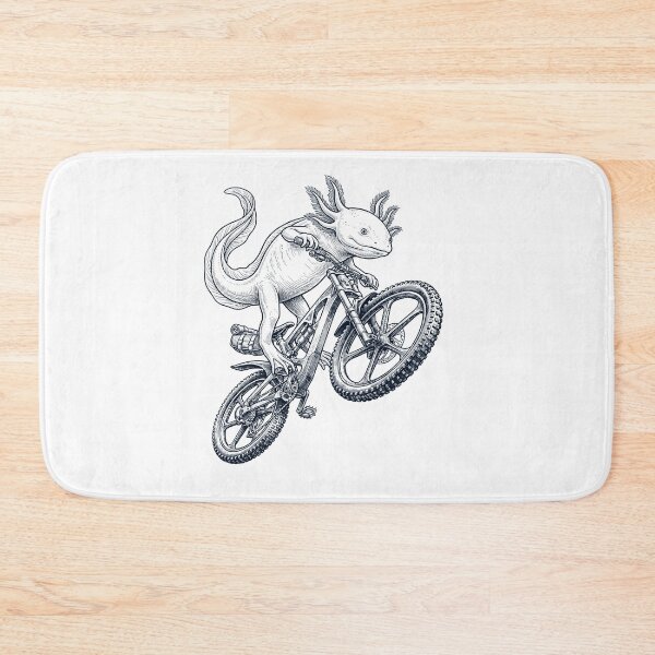 Item preview, Axolotl vintage montando en bicicleta, ciclista, amante de los animales designed and sold by TerryConnells.