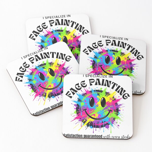 Item preview, I Specialize In Face Painting Neon Splatter Smiley designed and sold by P2P-paotopao.