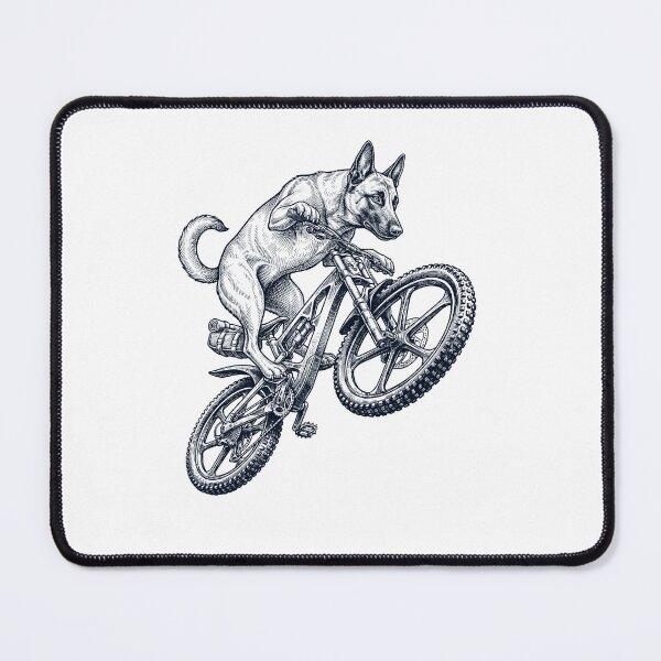 Item preview, Vintage Belgian Malinois Riding Bicycle Cycling Bike Dog Lover designed and sold by TerryConnells.