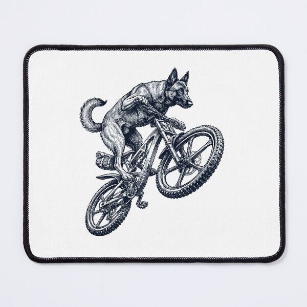 Item preview, Vintage Belgian Shepherd Riding Bicycle Cycling Bike Dog Lover designed and sold by TerryConnells.