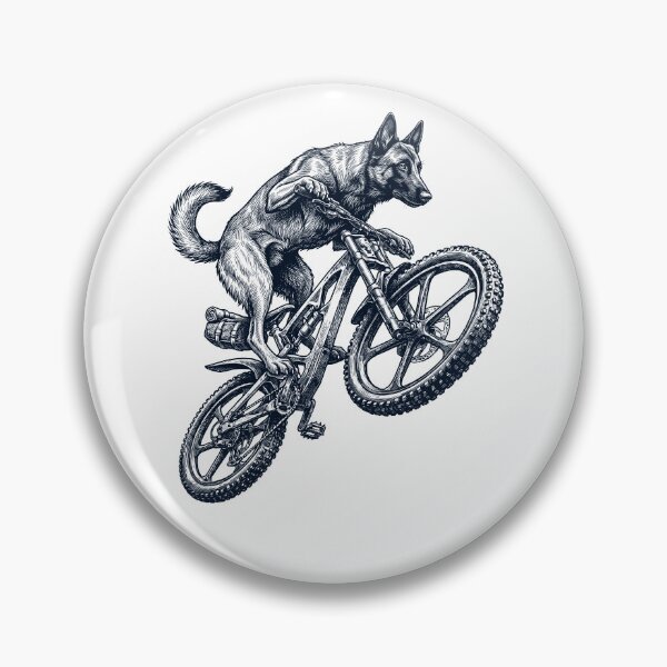Item preview, Vintage Belgian Shepherd Riding Bicycle Cycling Bike Dog Lover designed and sold by TerryConnells.