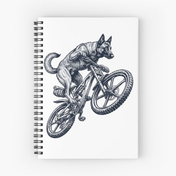 Item preview, Vintage Belgian Shepherd Riding Bicycle Cycling Bike Dog Lover designed and sold by TerryConnells.