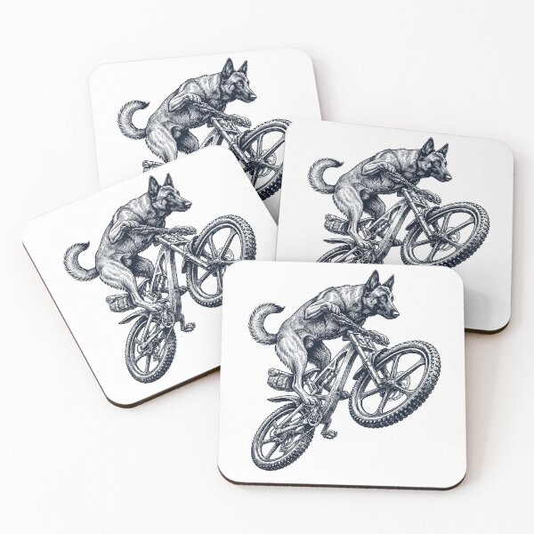 Item preview, Vintage Belgian Shepherd Riding Bicycle Cycling Bike Dog Lover designed and sold by TerryConnells.