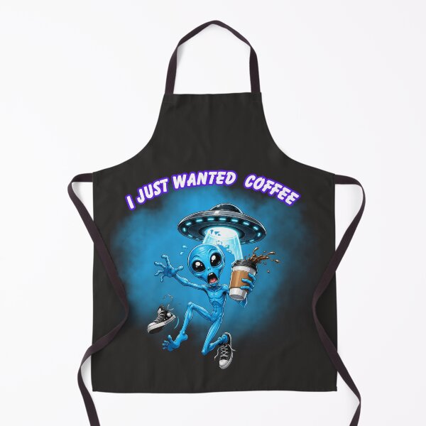 Item preview, I Just Wanted My Coffee Funny Alien Shirt | UFO Abduction Coffee Lover Design | Cute Sci-Fi Graphic Tee designed and sold by Ashes to Artistry.