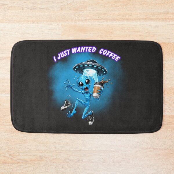 Item preview, I Just Wanted My Coffee Funny Alien Shirt | UFO Abduction Coffee Lover Design | Cute Sci-Fi Graphic Tee designed and sold by Ashes to Artistry.