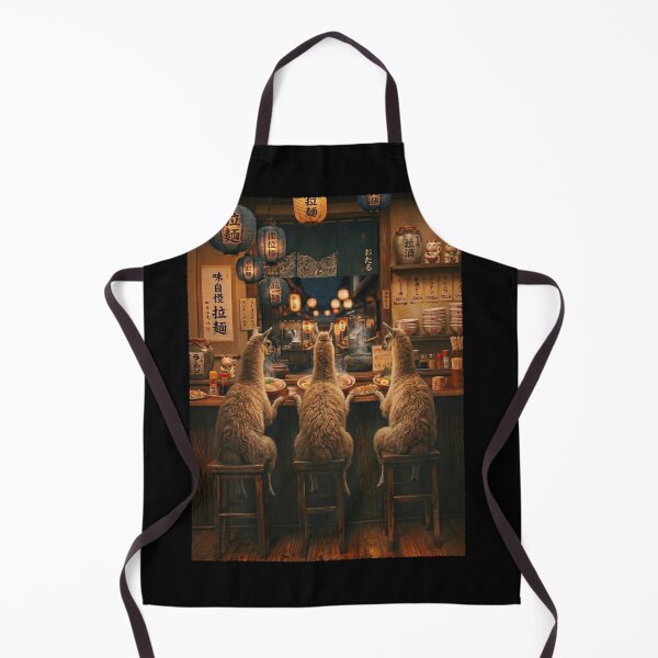Item preview, Japanese Llama Art Ramen Noodle Foodie Animal Lover designed and sold by DoodleTortle.