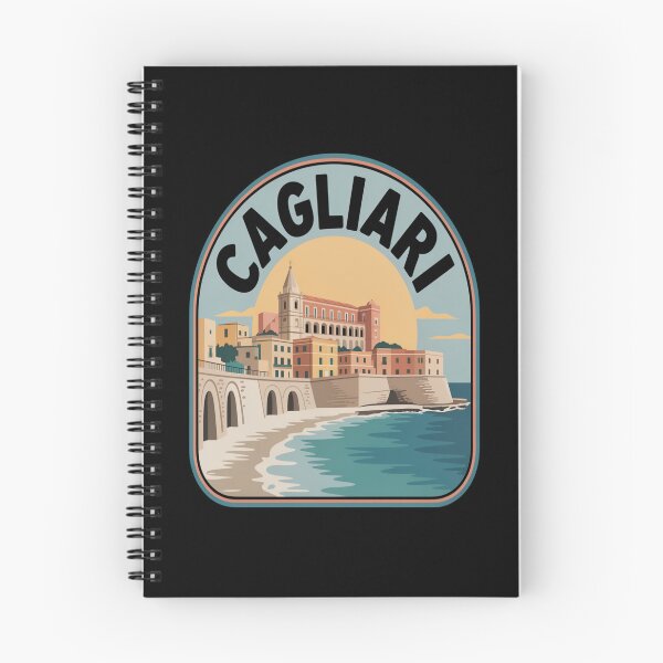 Item preview, Cagliari Retro Sticker – Sardinia Italy Vintage Coastal Travel Art designed and sold by stickercuffs.