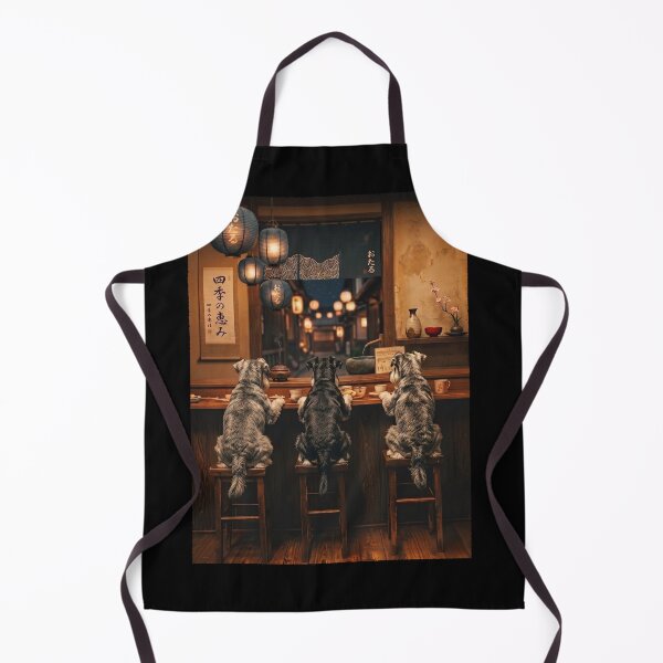Item preview, Japanese Miniature Schnauzer Art Foodie Dog Owner designed and sold by DoodleTortle.
