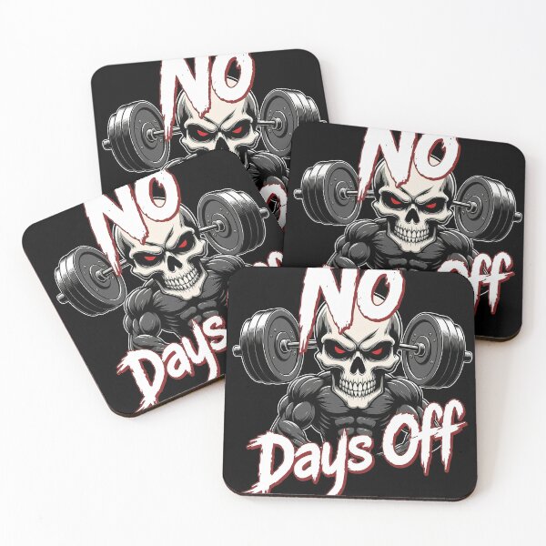 Item preview, No Days Off Fitness Skeleton Weightlifting designed and sold by MallysEmpire.