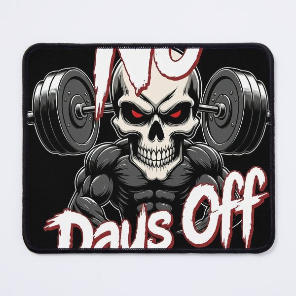 Item preview, No Days Off Fitness Skeleton Weightlifting designed and sold by MallysEmpire.