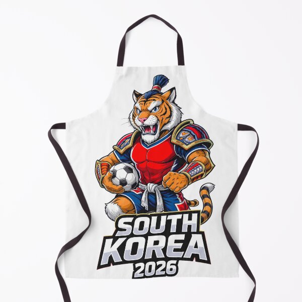 Item preview, South Korea Tiger Warrior 2026 - Korean Football Soccer Mascot designed and sold by DrimitStore.