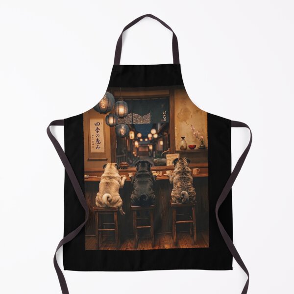 Item preview, Japanese Pug Art Foodie Dog Owner designed and sold by DoodleTortle.