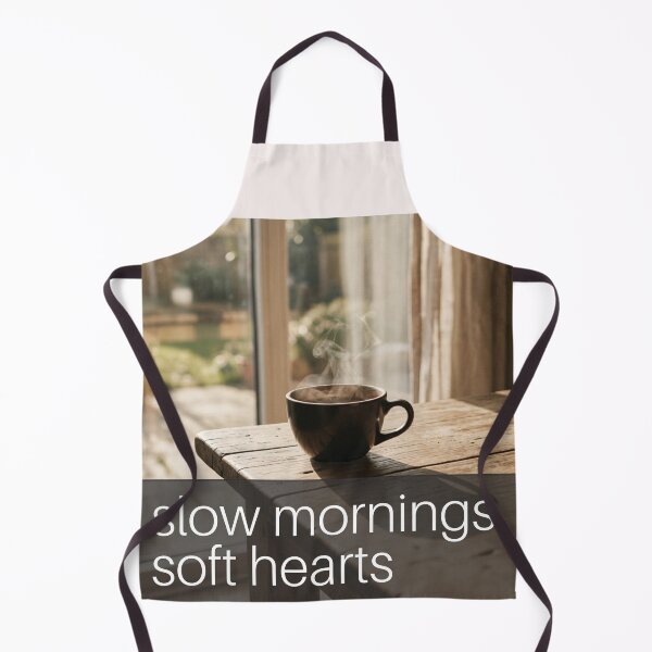 Item preview, Slow Mornings Soft Hearts – Cozy Spiritual AestheticTypography Design designed and sold by CosmicQuietStudio.
