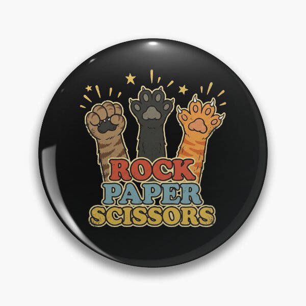 Item preview, Funny Cat Paws Rock Paper Scissors Retro Game designed and sold by AdyKurniawan.