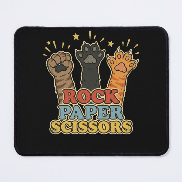 Item preview, Funny Cat Paws Rock Paper Scissors Retro Game designed and sold by AdyKurniawan.