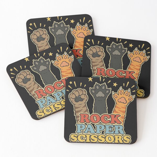 Item preview, Funny Cat Paws Rock Paper Scissors Retro Game designed and sold by AdyKurniawan.