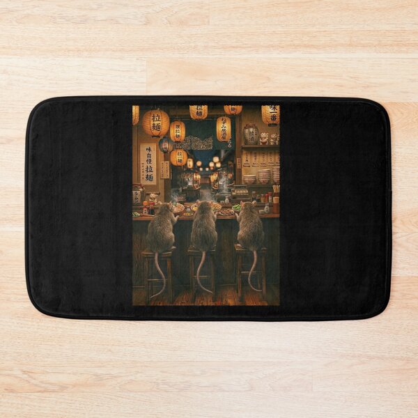 Item preview, Japanese Rat Art Ramen Noodle Foodie Animal Lover designed and sold by DoodleTortle.