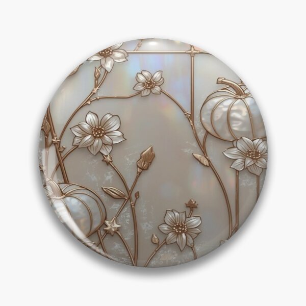 Item preview, Pearl Pumpkins Moon Stained Glass Style designed and sold by BriSher.