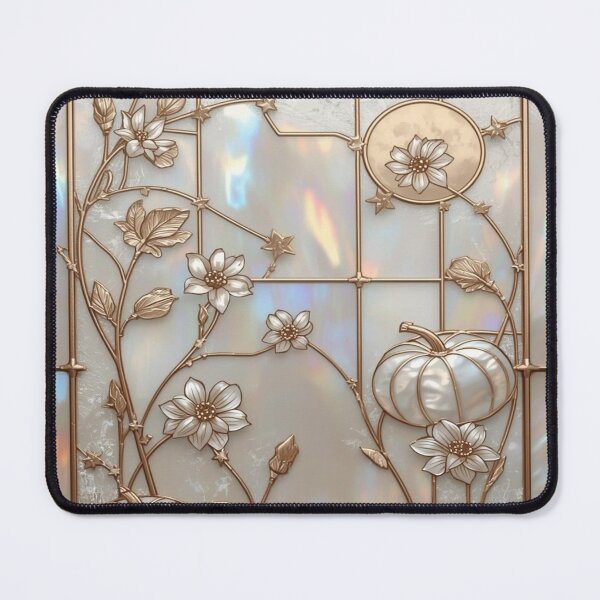 Item preview, Pearl Pumpkins Moon Stained Glass Style designed and sold by BriSher.