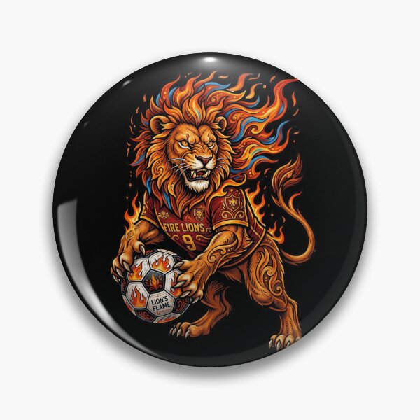 Item preview, Fire Lion — Epic Football Illustration World Cup 2026 designed and sold by David Mateo ArtWorks.