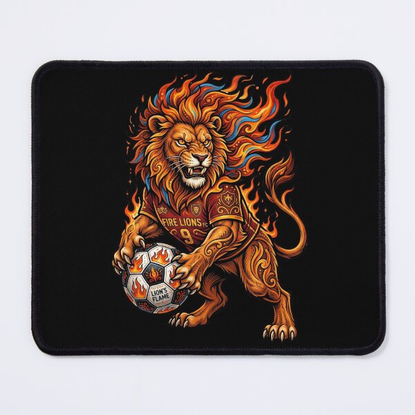 Item preview, Fire Lion — Epic Football Illustration World Cup 2026 designed and sold by David Mateo ArtWorks.