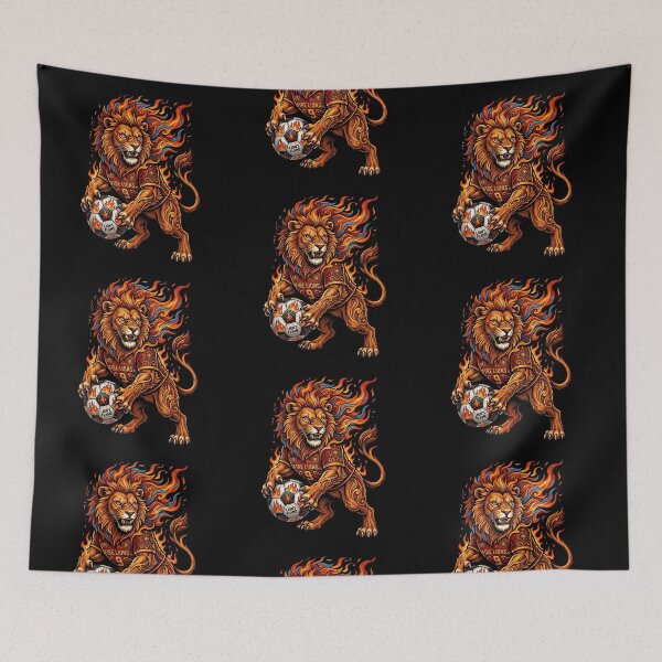 Item preview, Fire Lion — Epic Football Illustration World Cup 2026 designed and sold by David Mateo ArtWorks.