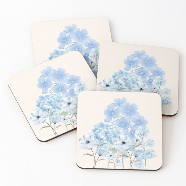 Item preview, Light Blue Floral Design designed and sold by icreativestudio.