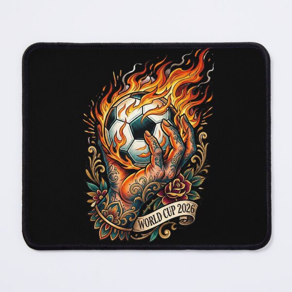 Item preview, Tattooed Hand with Ball — Neo Traditional Illustration World Cup 2026 designed and sold by David Mateo ArtWorks.