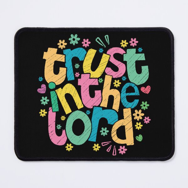 Item preview, Trust in the Lord – Colorful Christian Typography designed and sold by Verse & Vibes.