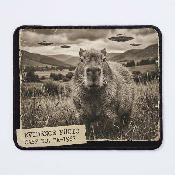 Item preview, Vintage Capybara UFO Alien Evidence Case 1967 designed and sold by AdyKurniawan.