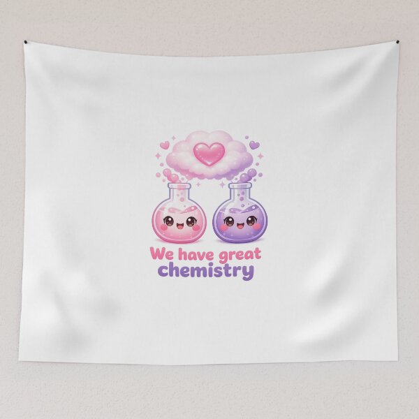 Item preview, We Have Great Chemistry Pun | Kawaii Science Valentine For Couples designed and sold by Dulxoz.