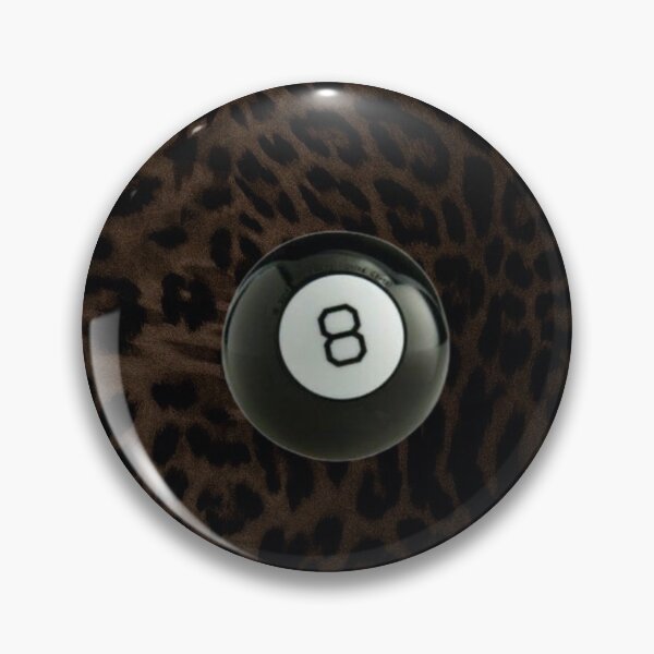 Item preview, Leopard print design with 8 ball designed and sold by BrontesWhimsyStore.