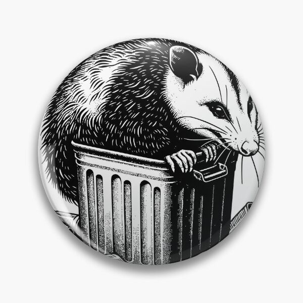 Item preview, Snack attack feral raccoon designed and sold by InkRiot Studios.