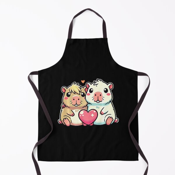 Item preview, Kawaii Capybara Couple with Heart Love Design designed and sold by Littermin.