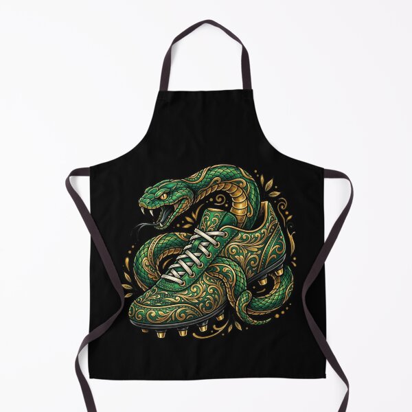 Item preview, Snake on Boot — Neo Traditional Football Illustration Green and Gold designed and sold by David Mateo ArtWorks.