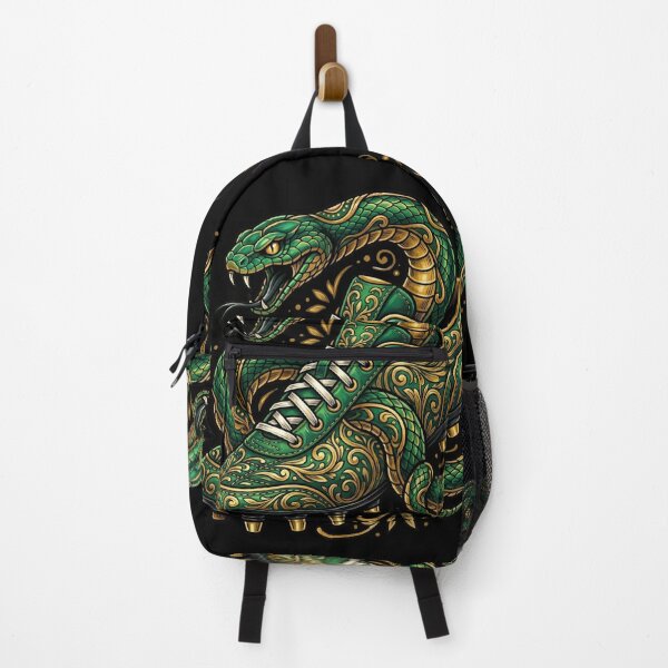 Item preview, Snake on Boot — Neo Traditional Football Illustration Green and Gold designed and sold by David Mateo ArtWorks.