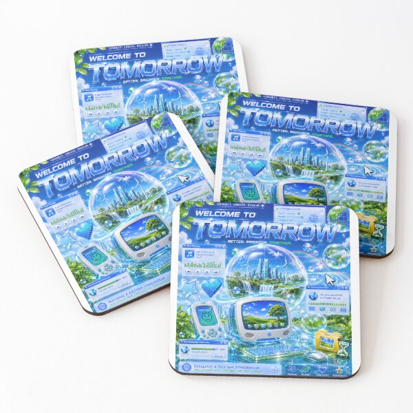 Item preview, Welcome To Tomorrow Frutiger Aero designed and sold by PromptingReality.